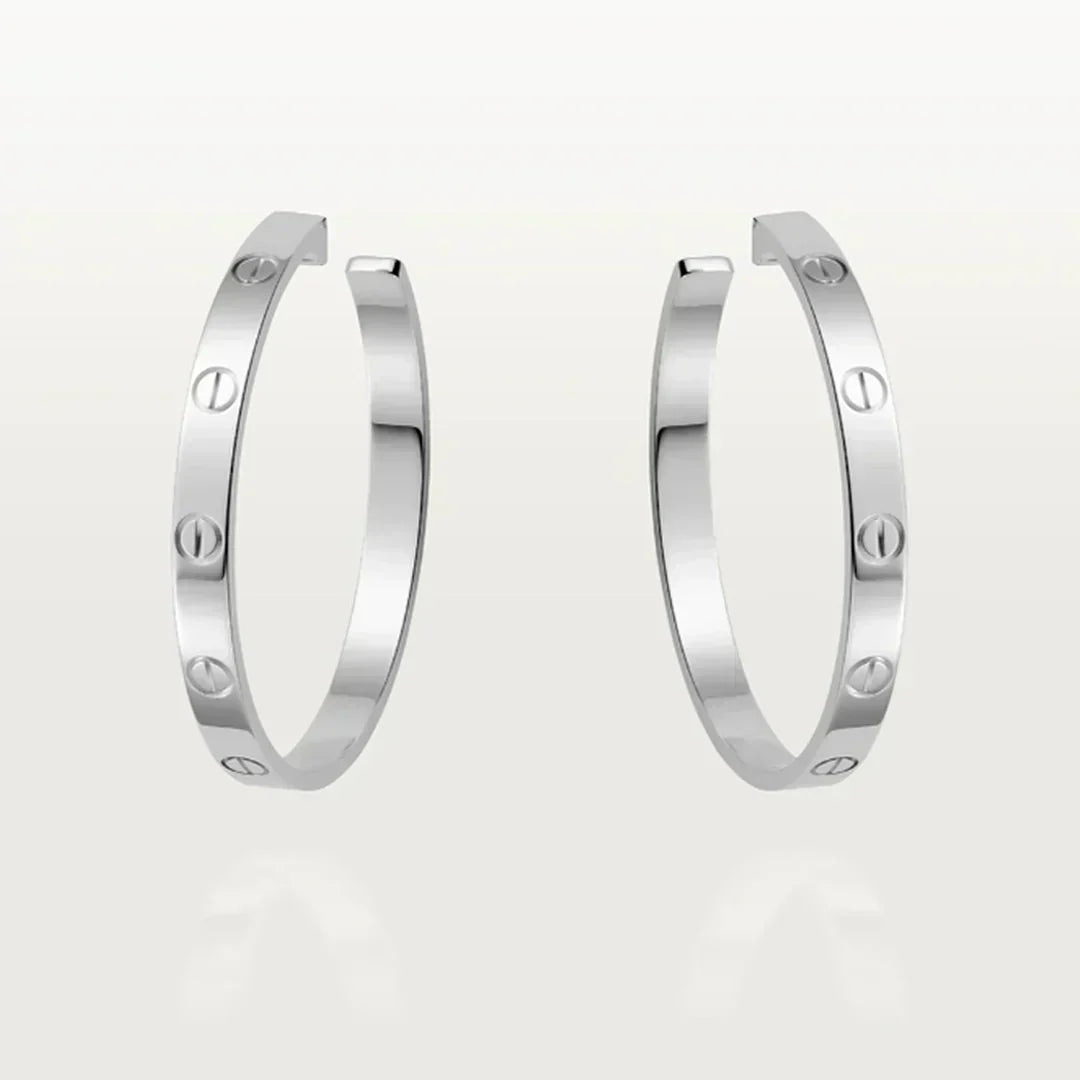 ETERNITY EARRINGS LARGE | SILVER