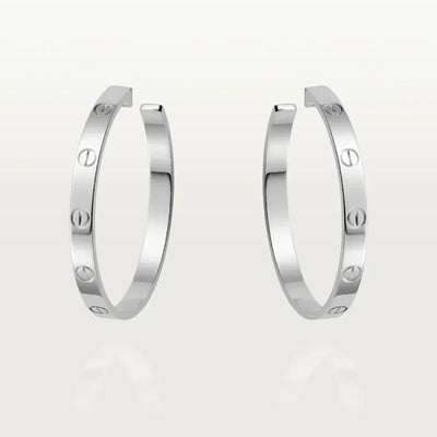 ETERNITY EARRINGS LARGE | SILVER